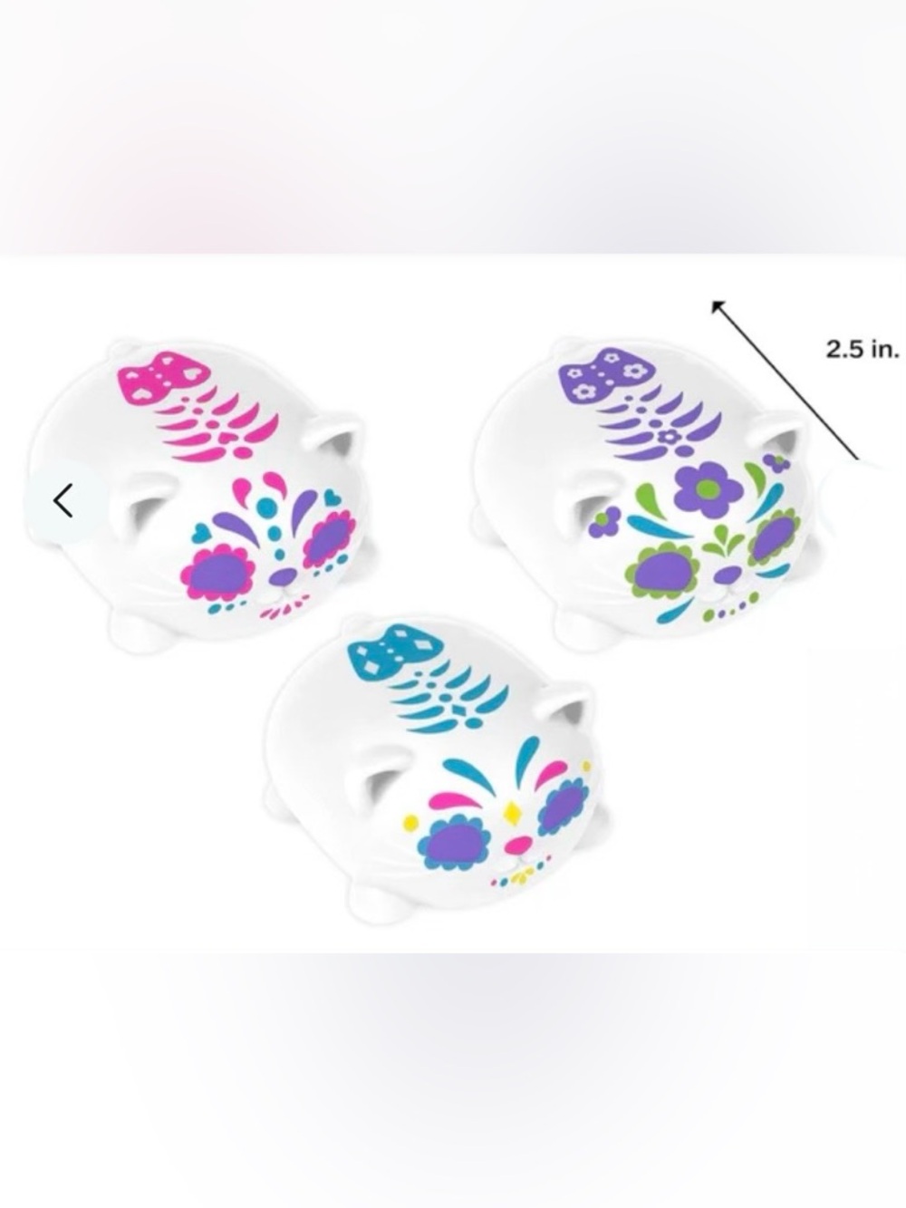 ⚠️LAST ONE⚠️ RARE NeeDoh Glow In The Dark Sugar Skull Cats, Purple - Picture 9 of 9